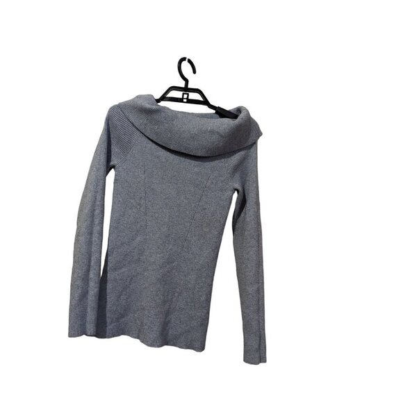 MICHAEL Michael Kors Sweater Gray Textured Knit Cowl Neck Pullover Size Medium - Picture 1 of 8